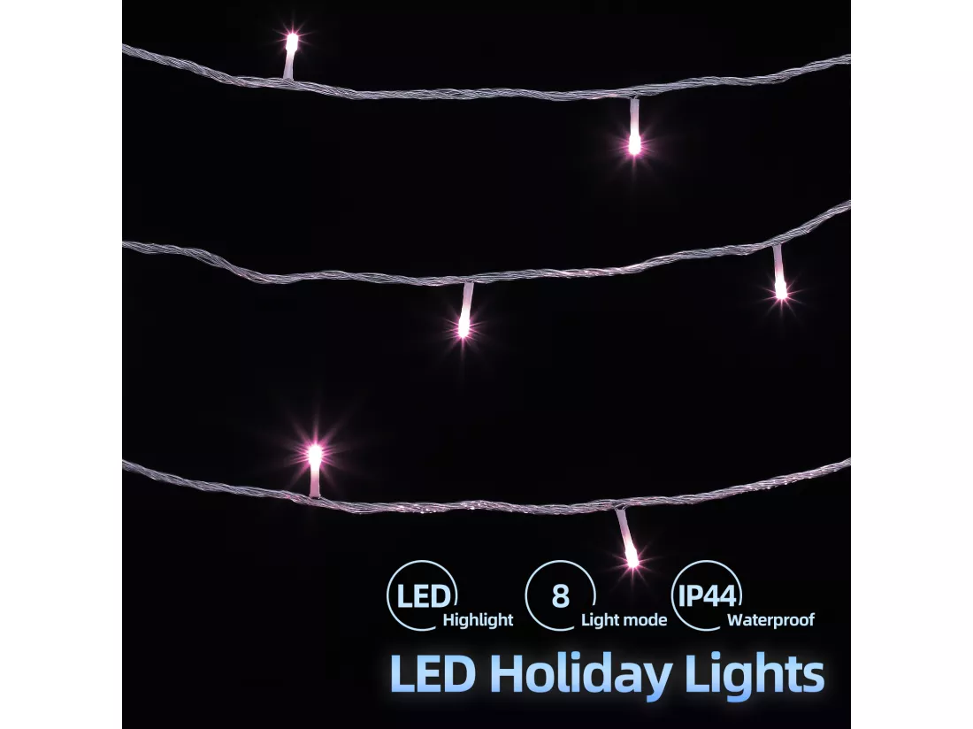 100M 600 LED Guirlande lumineuse Carnaval Mariage Extérieur Intérieur Jardin Éclairage, blanc