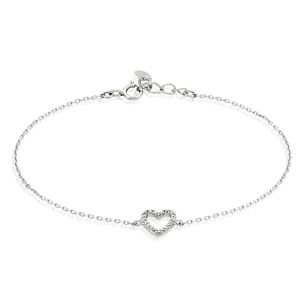 Bracelet Sassa Argent Blanc Oxyde De Zirconium