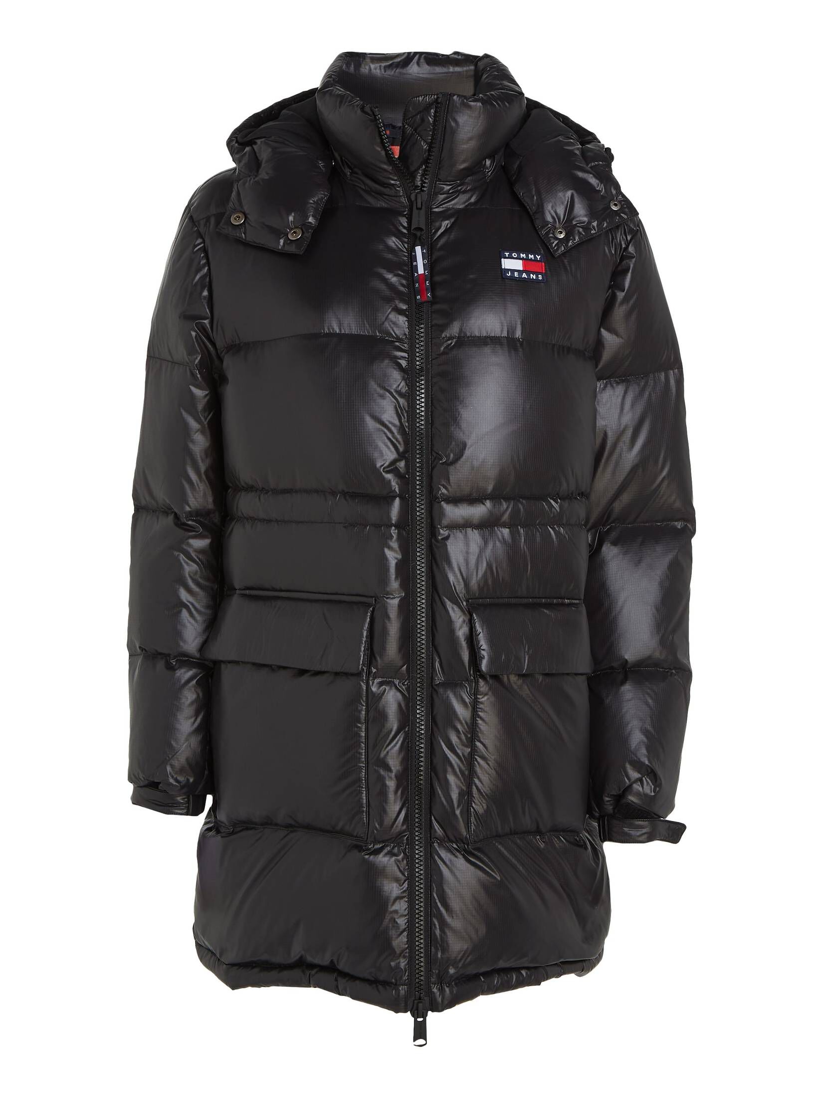 Tommy Jeans| Damen Daunenjacke mit Kapuze TJW MIDI ALASKA PUFFER