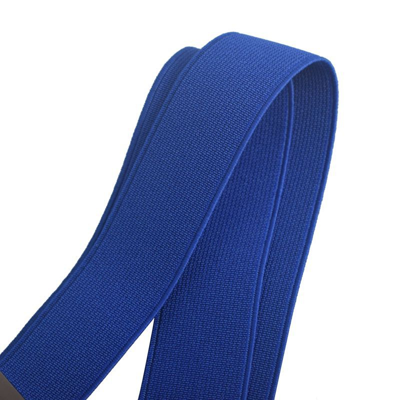 (70-140cm) Elastischer Unsichtbarer Stretch Gürtel Ohne Schnalle Verstellbar mit Druckknopf - Blau