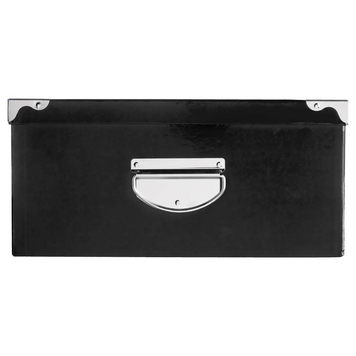 BOITE COINS METAL UNI NOIR D.40X26.5X13.8CM
