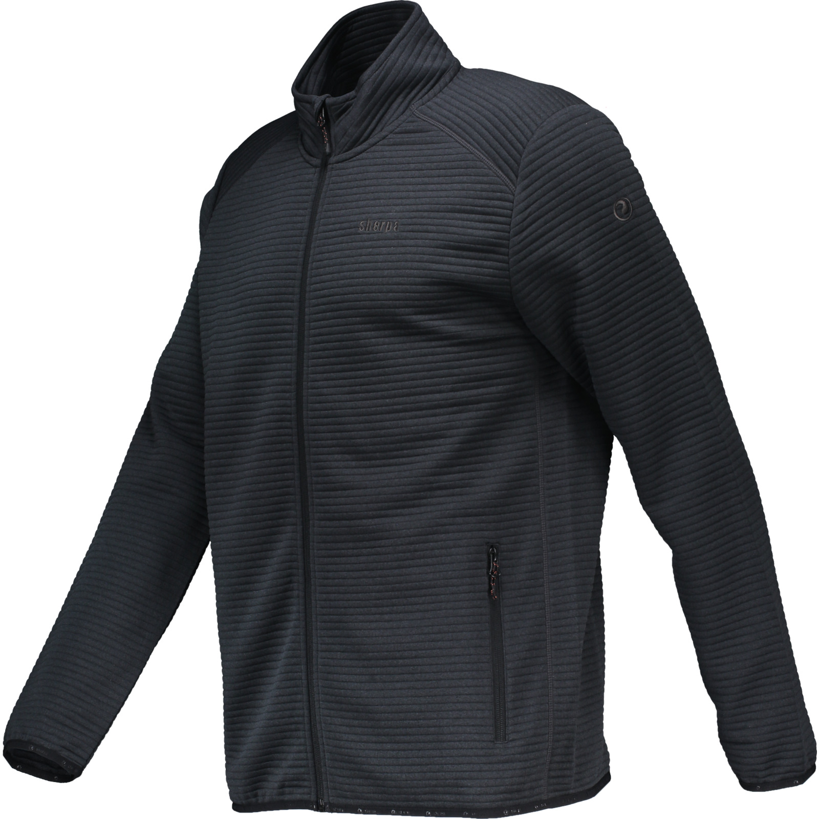 Sherpa Herren-Fleecejacke Bardia L, schwarz