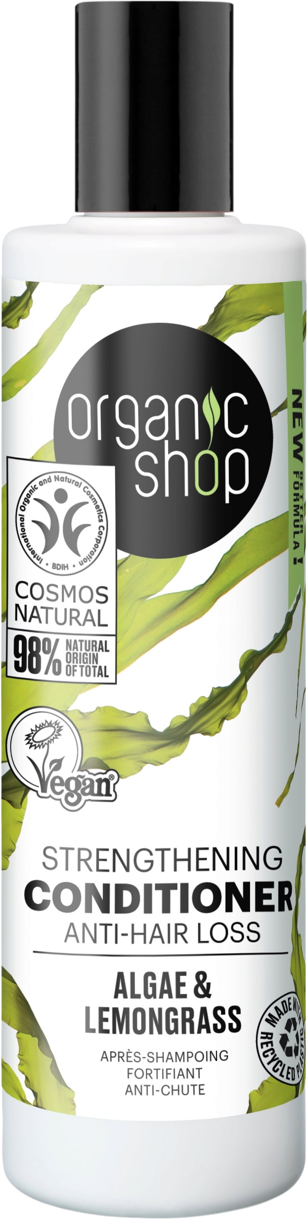 Organic Shop  Strenghtening Conditioner Algae & Lemongrass, 280 ml