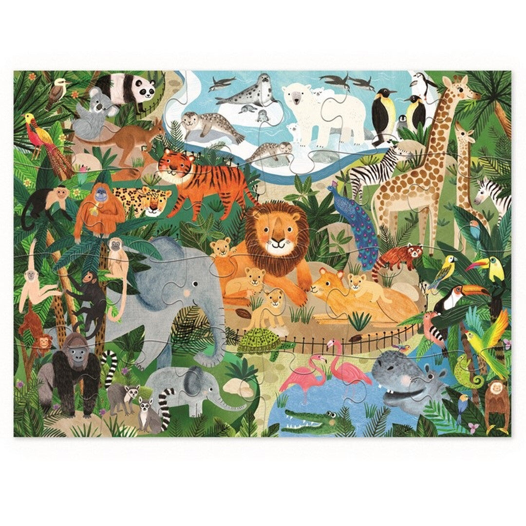 Crocodile creek puzzel dierentuin - 24st