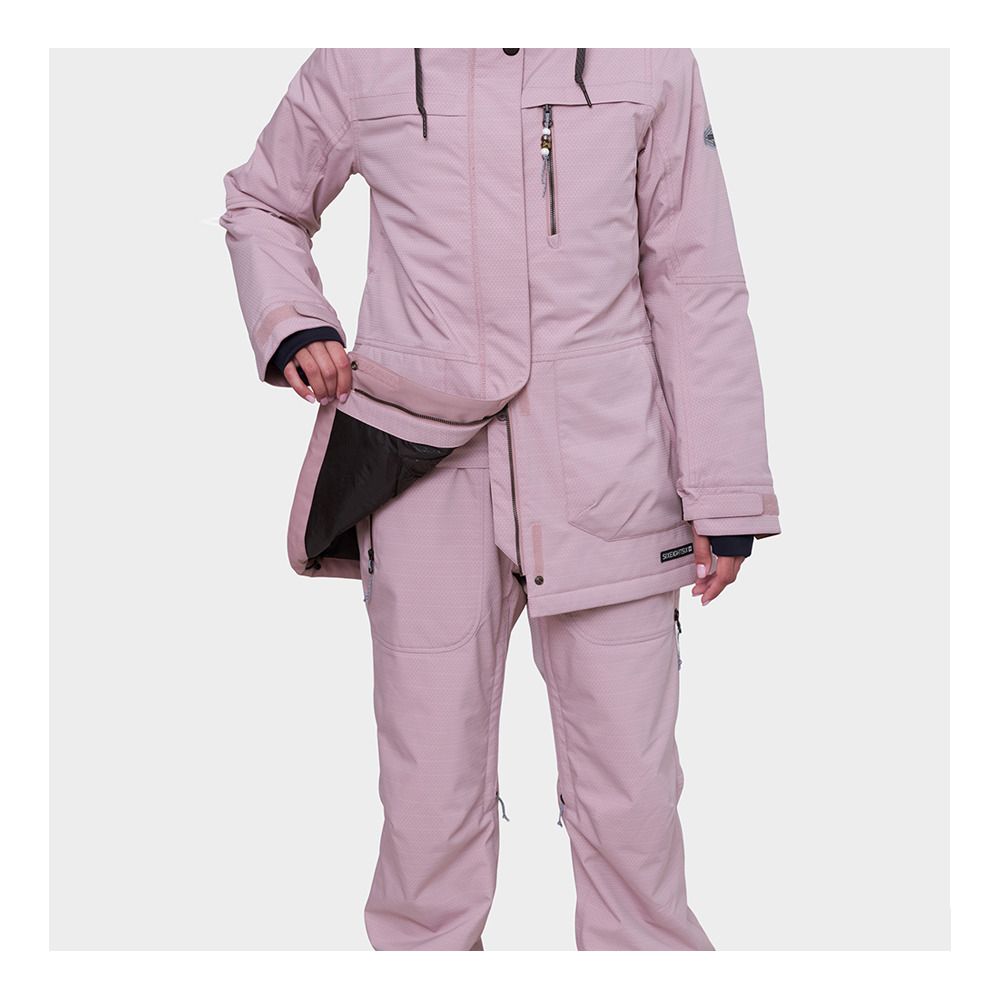686 SPIRIT - Veste ski Femme dusty mauve jacquard