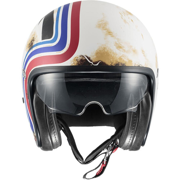premier - Casque Vintage BTR Blanc / Rouge / Bleu / Mat