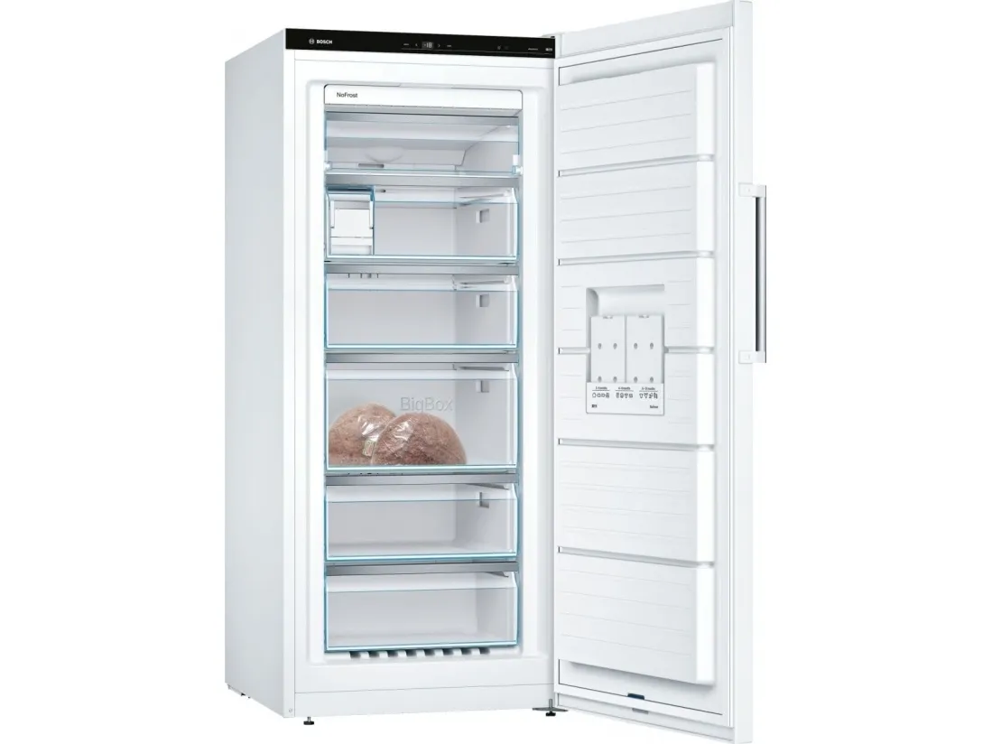 Bosch Serie | 6 GSN51AWDV - Fryser - stående - bredde: 70 cm - dybde: 78 cm - højde: 161 cm - 290 liter - Klasse D - hvid