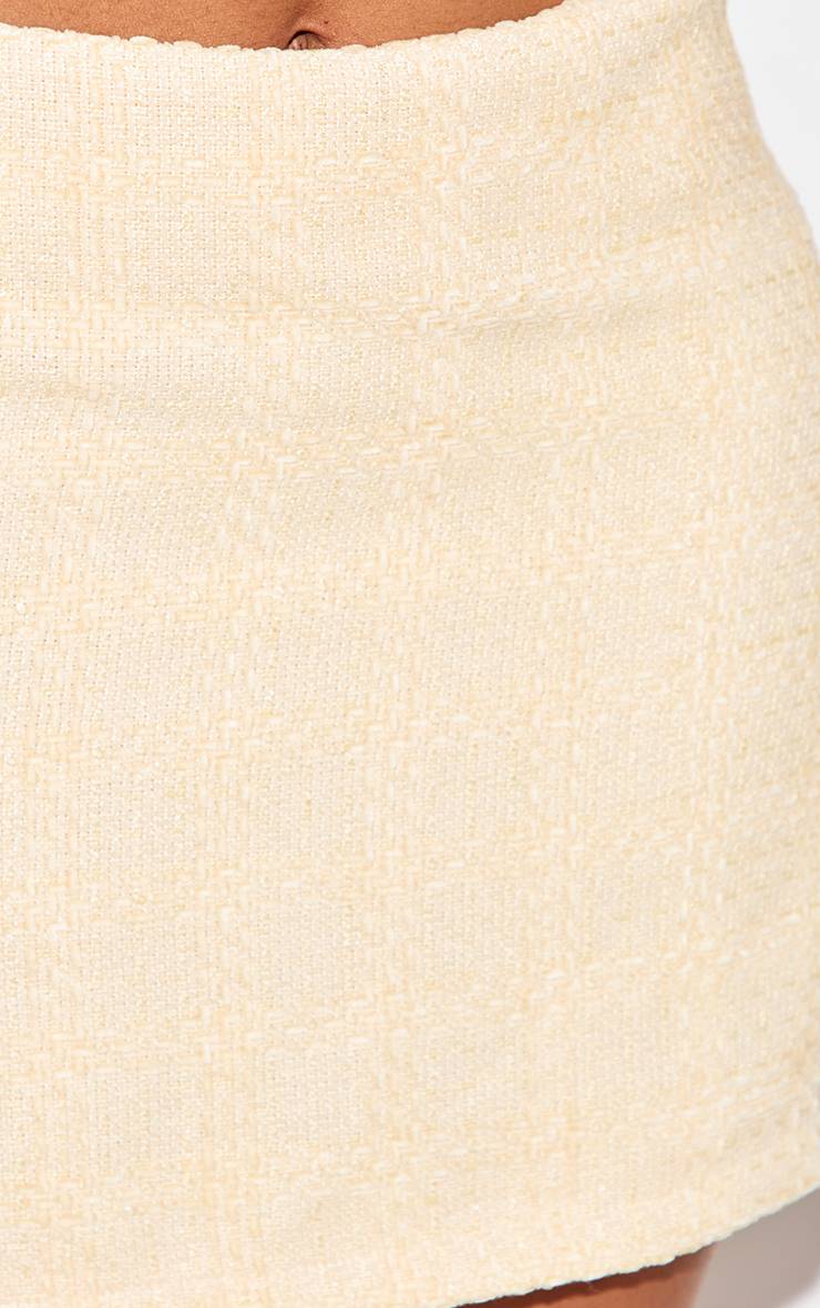 Vanille Ensemble Jupe Mini Bouclette Shape