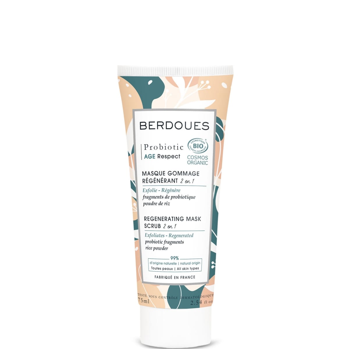 Berdoues Probiotic Age Respect Masque Gommage Régénérant 2 en 1