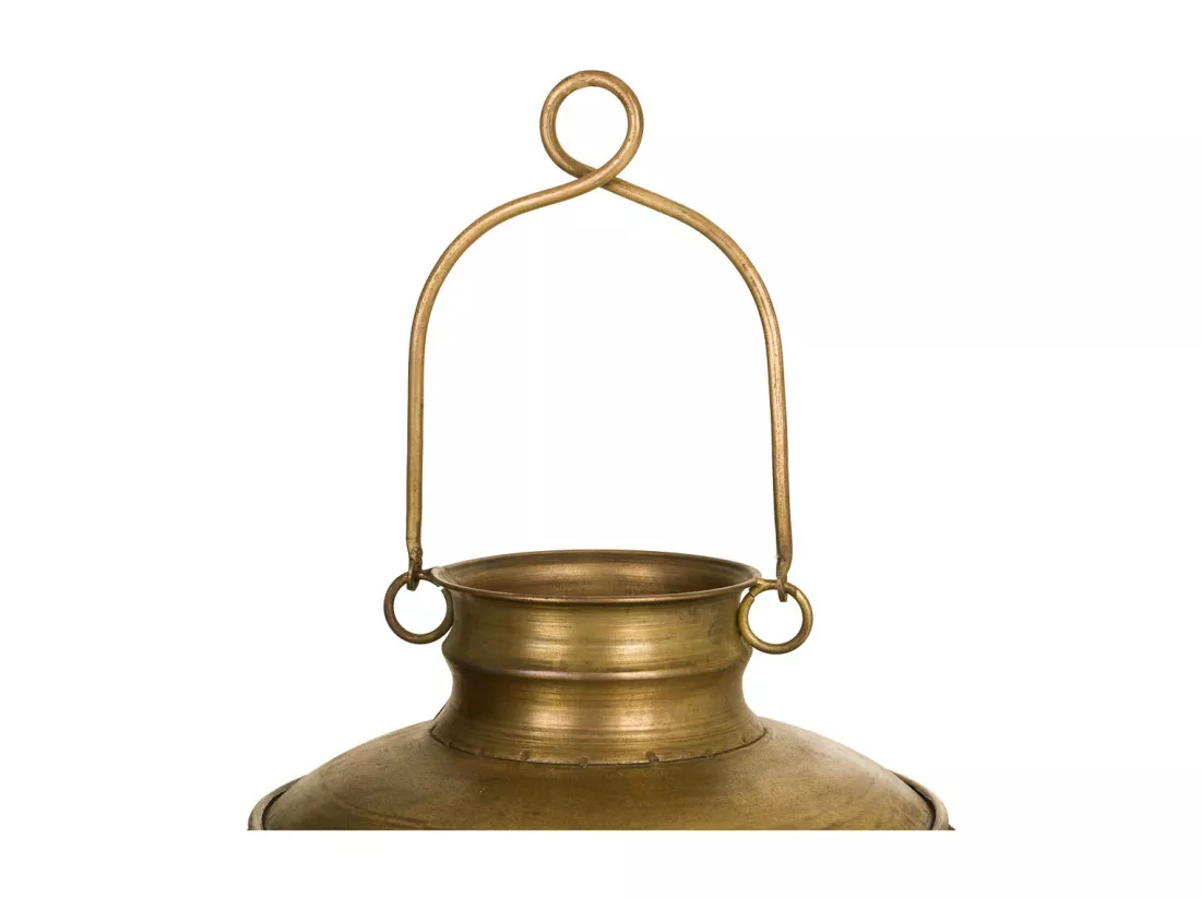 Vase en métal marron 29x29x26h
