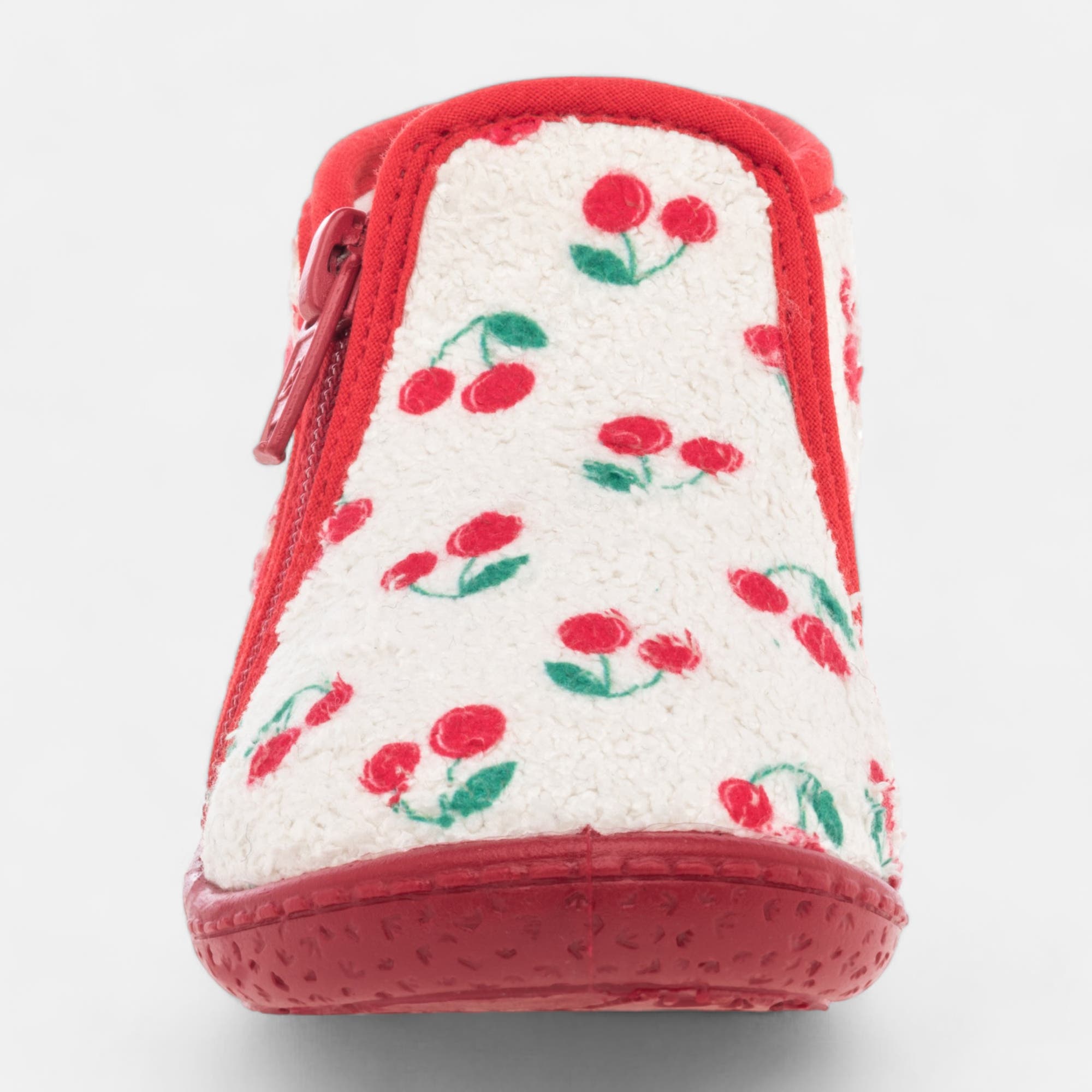 Pantoufles botillons zippés Bébé fille ecru