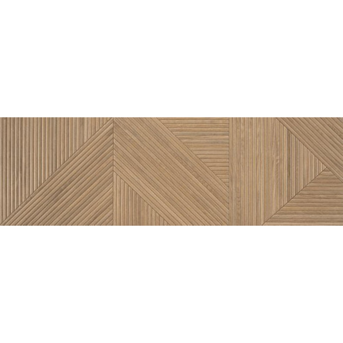 Valence Stripes decor wandtegel 32x100cm bruin