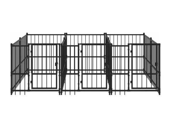 Chenil cage enclos pac noire 291 x 193.5 x 100 cm 02_0041858