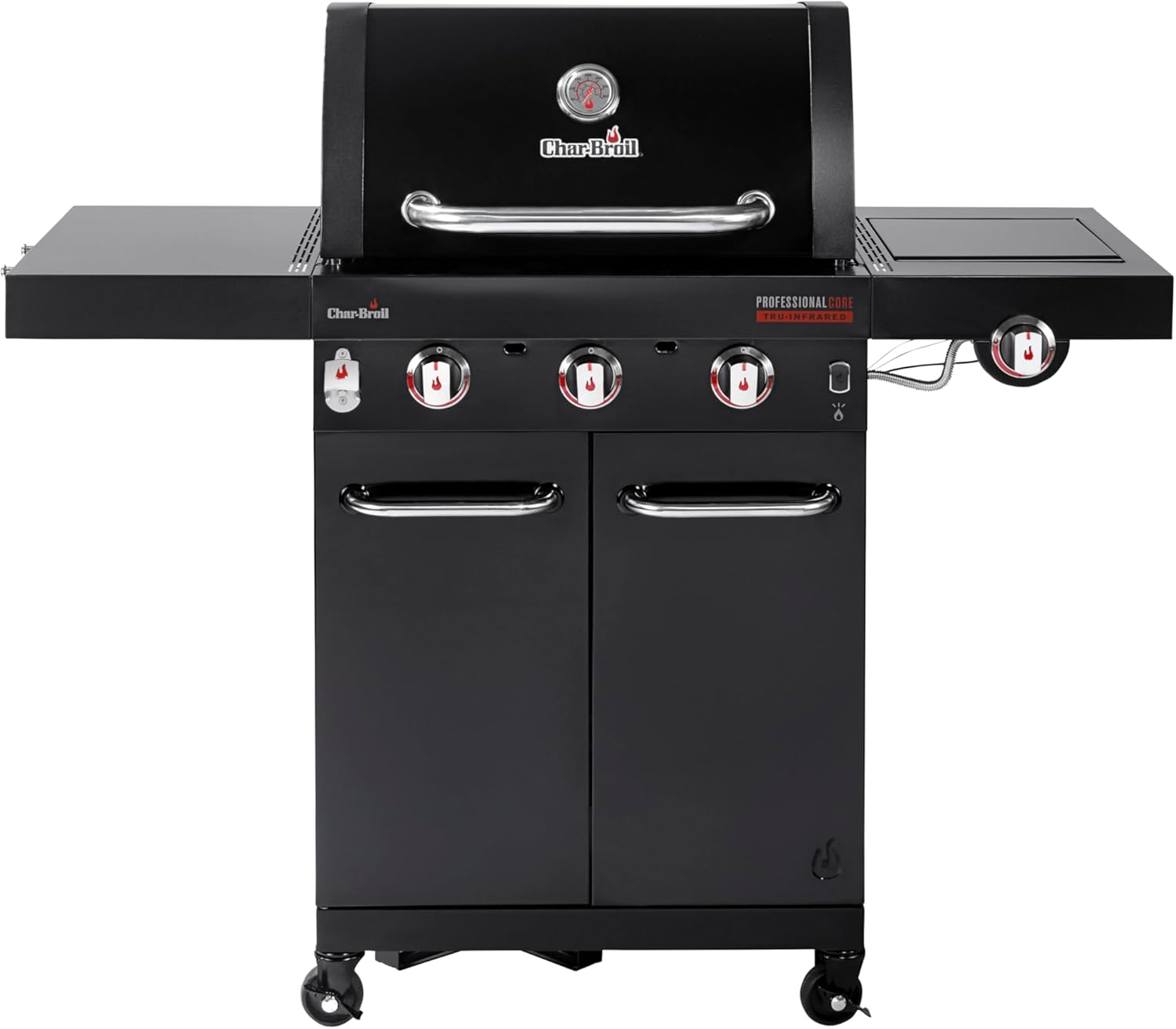 Char-Broil Gasgrill Professional CORE B 3 + Seitenbrenner + TRU-Infrared™ Technology + LED-Drehknöpfe #140918