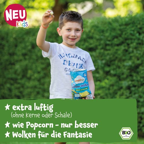 Pumpkin Organics Bio Knusper Wolken Olivenöl und Meersalz