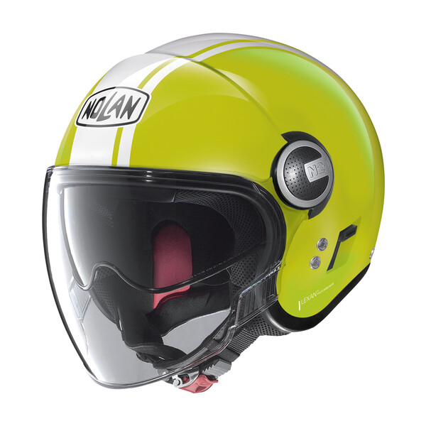 Nolan - Casque N21 Visor Dolce Vita Jaune fluo / Blanc