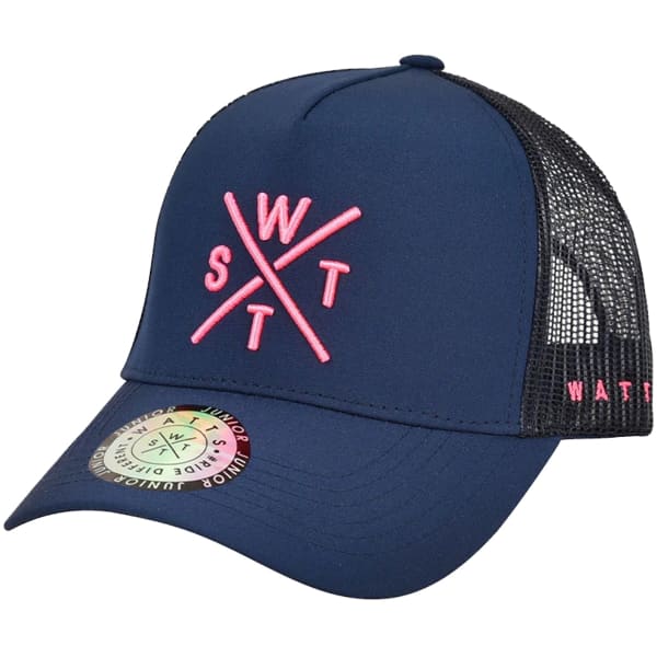 Casquette WATTS TRUCKER CAP JR INK/LOGO FLUO PINK