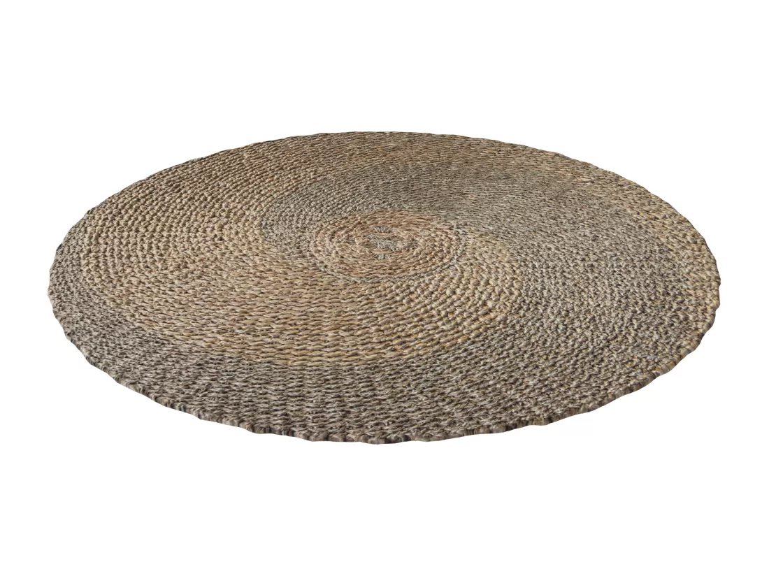 Tapis rond ∅120cm en jacinthe d'eau - Yvy