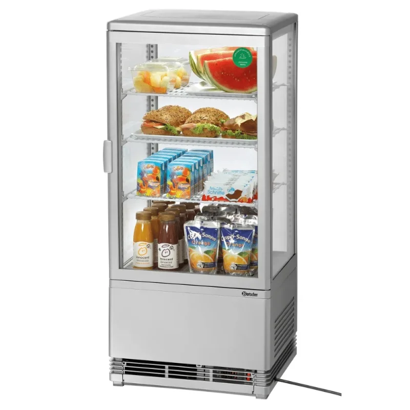 BARTSCHER - Mini vitrine réfrigérée 78L - Argenté