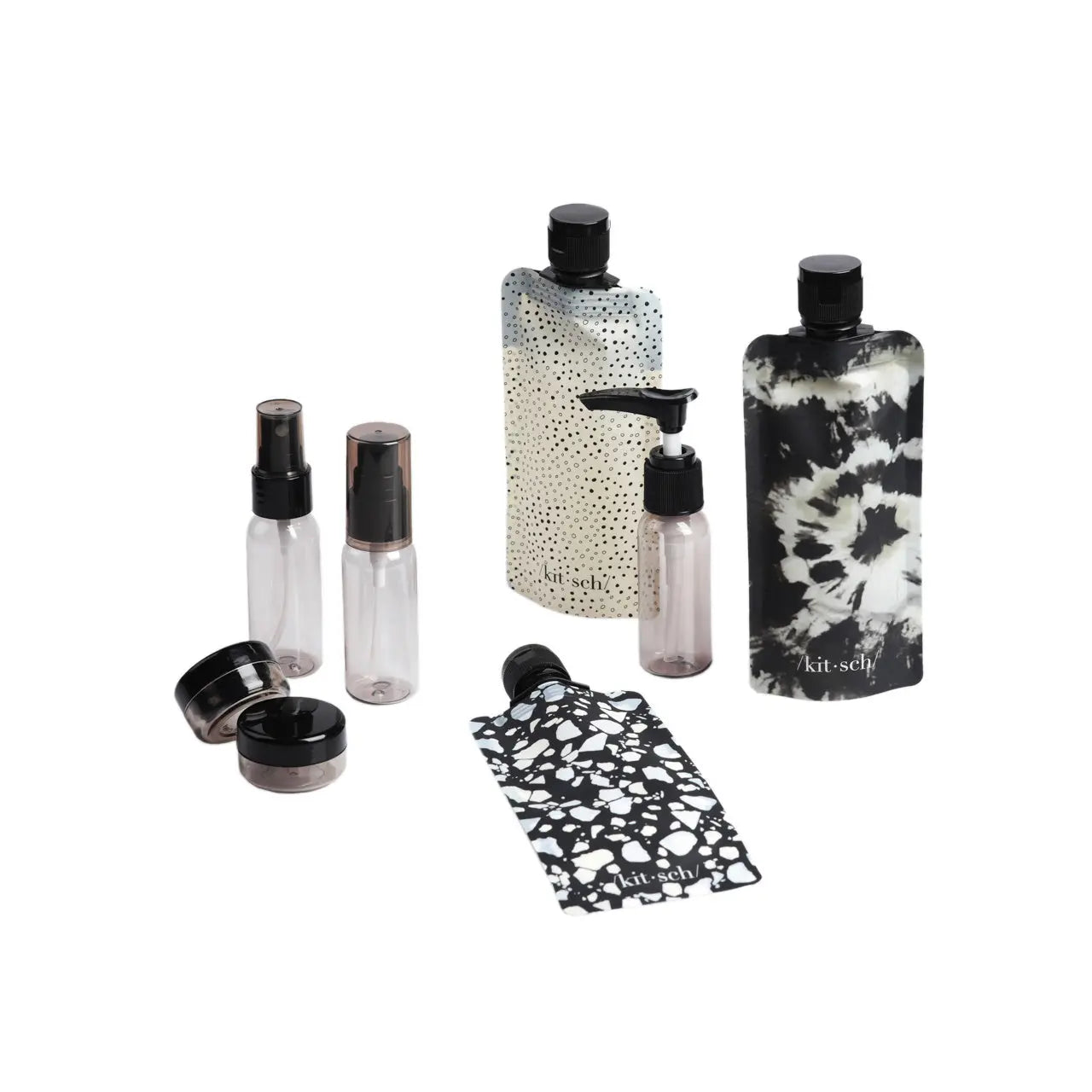 Ultimate Travel Set 11pcs Black & Ivory
