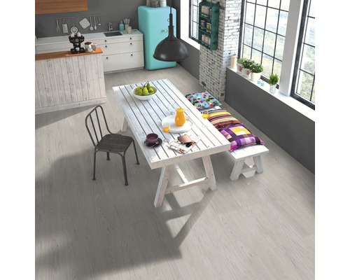 GREEN VINYL vinylvloer, witte eiken landhuisplank, klikverbinding, 1290 x 173 x 4,0 mm