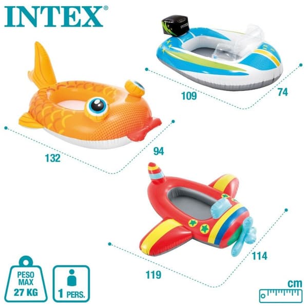 Oppblåsbar båt Intex 98 x 39 x 72 cm (24 enheter)