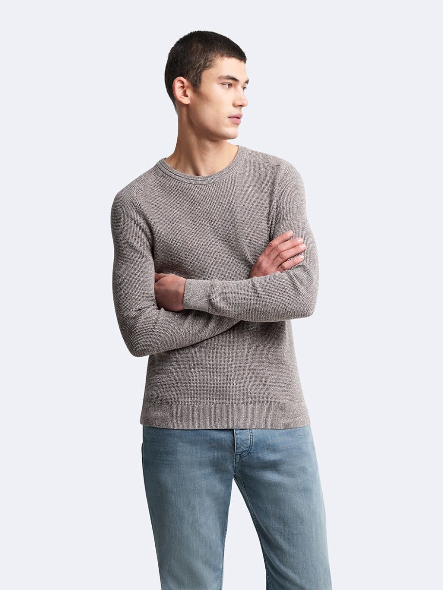 Pull col rond en coton