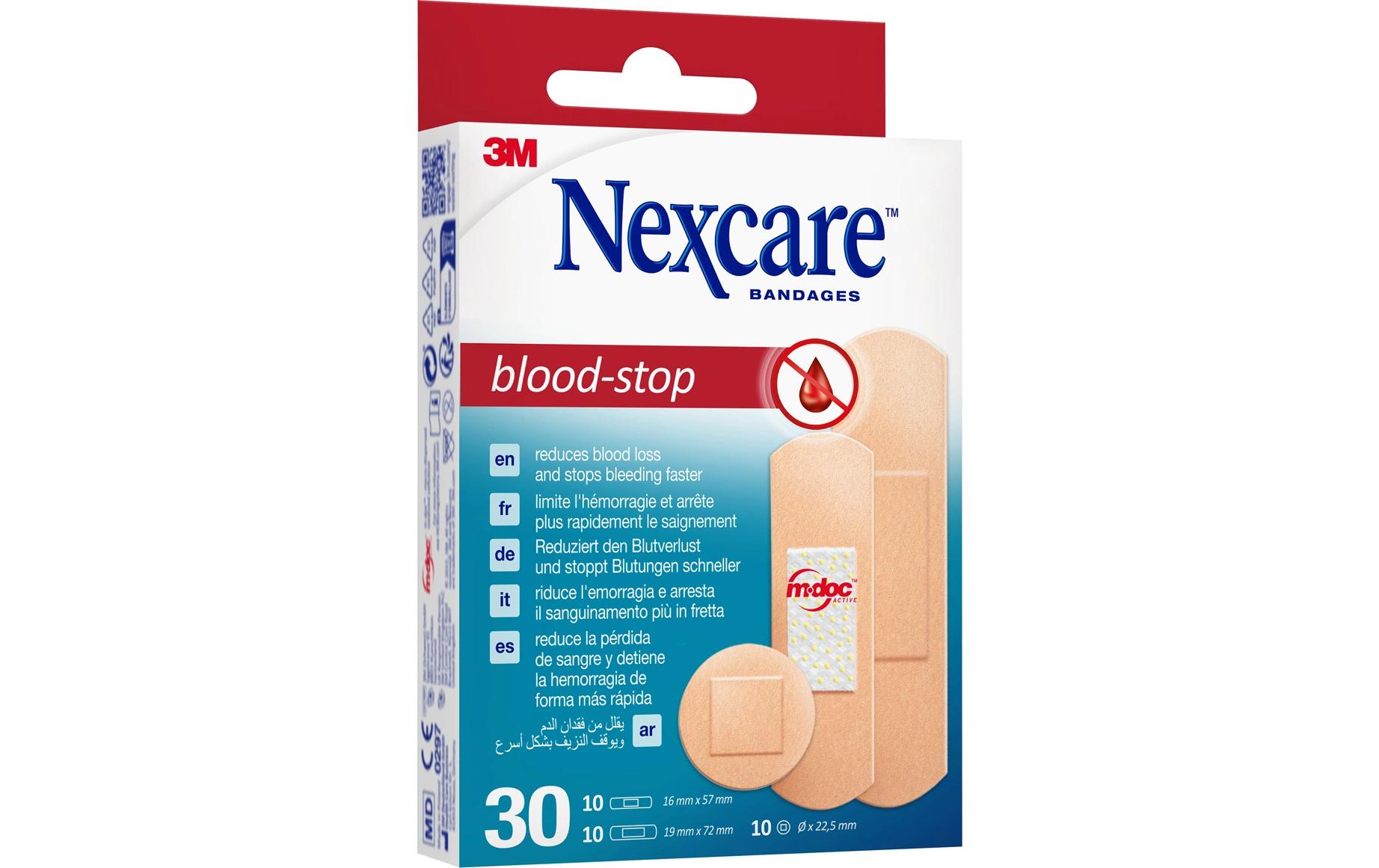 Blood Stop Strips, 3 Grössen 30 StückBlutstillendes Pflaster