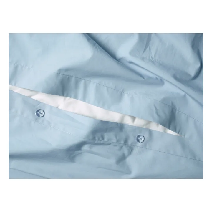 Suite 702 Housse de couette en percale organique | Bleu ciel