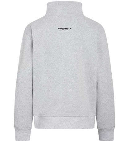Grønt Sweatshirt - GrNor - Snow Melange