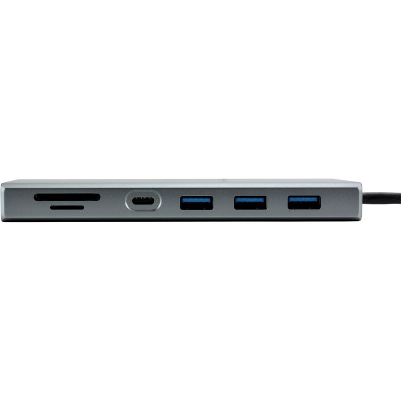MCL 10-PORT DOCKING STATION HDMI station d'accueil Tablette/Smartphone/ordinateur portable Noir, Gris