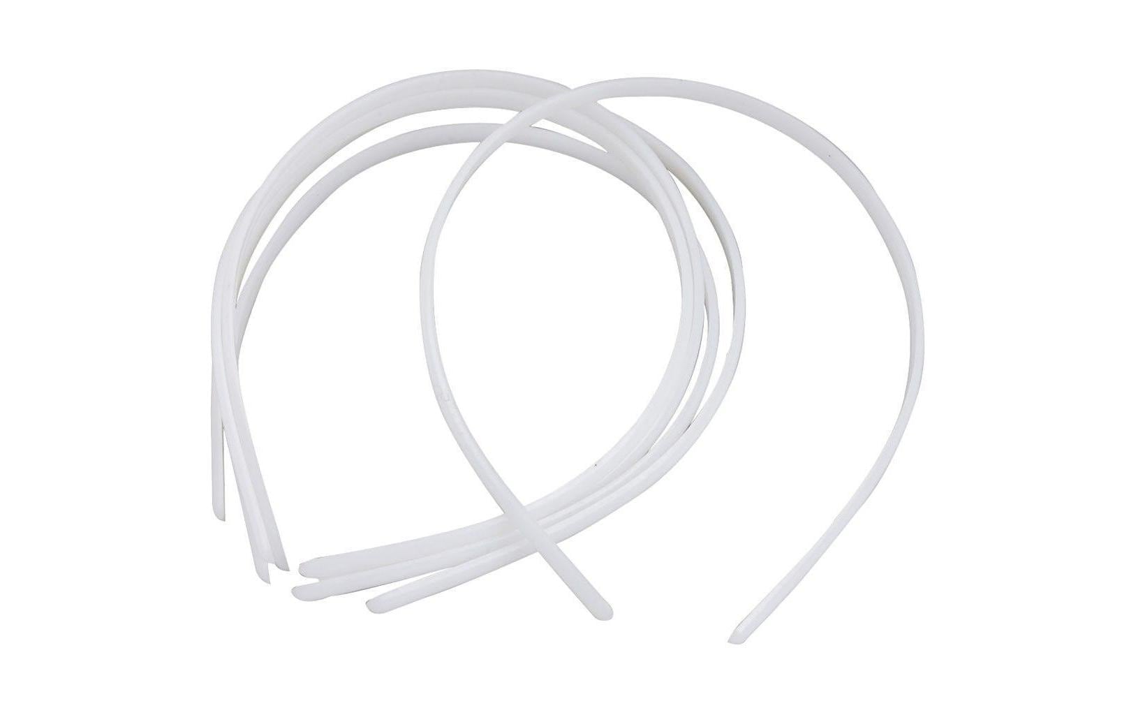 Haarreif 8 mm, WeissHaarreifen