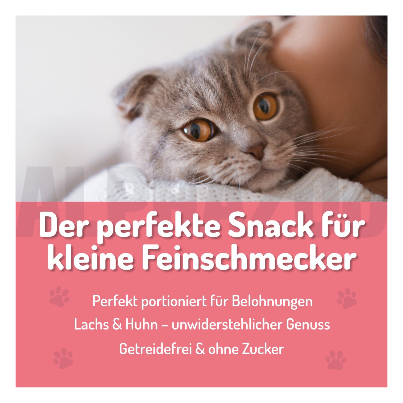 ALPHAZOO Verlachst Nochmal 65g I Leckerli für Katzen