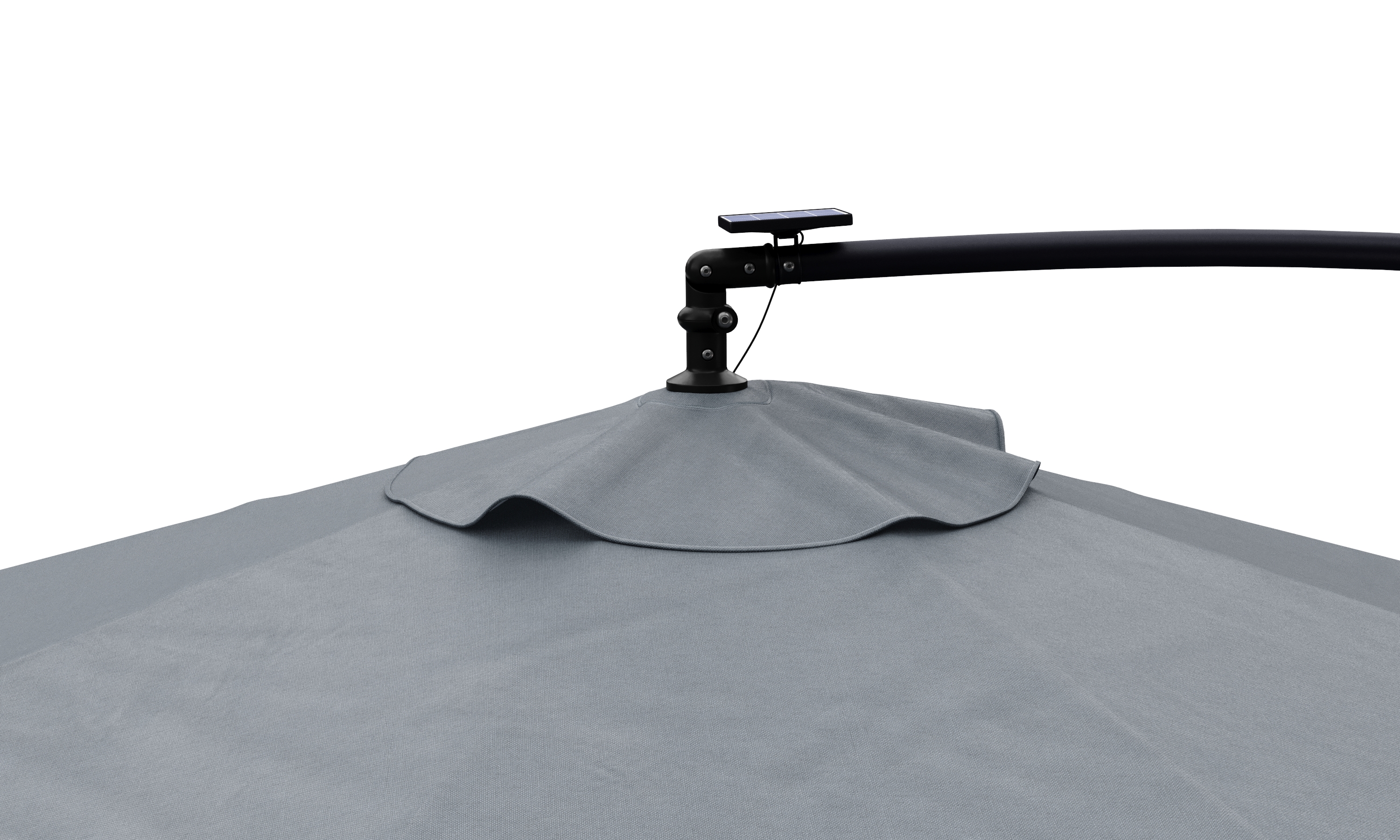 Sonnenschirm Ampelschirm BAY mit LED 300 cm anthrazit