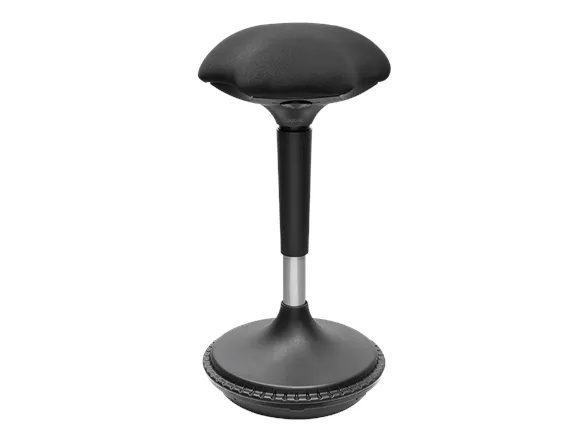 LogiLink EO0011, Polstret sæde, Sort, Stof, Metal, Sort, 24 cm