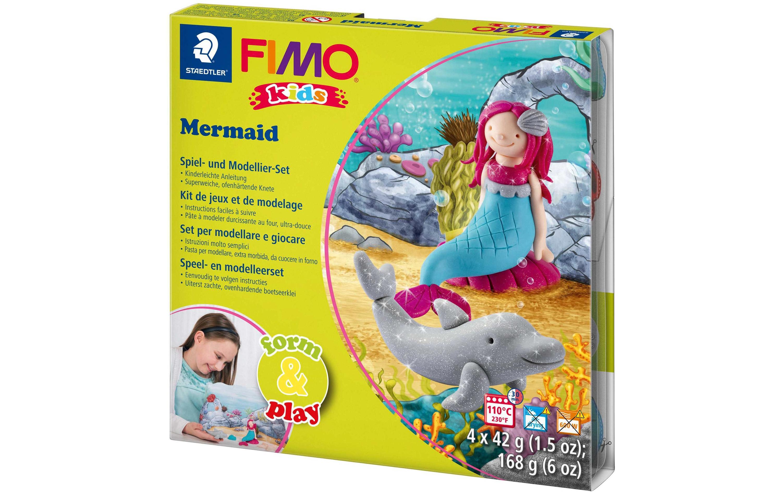 Modelliermasse Kids Bastelset MeerjungfrauMasse zum Formen und Modellieren