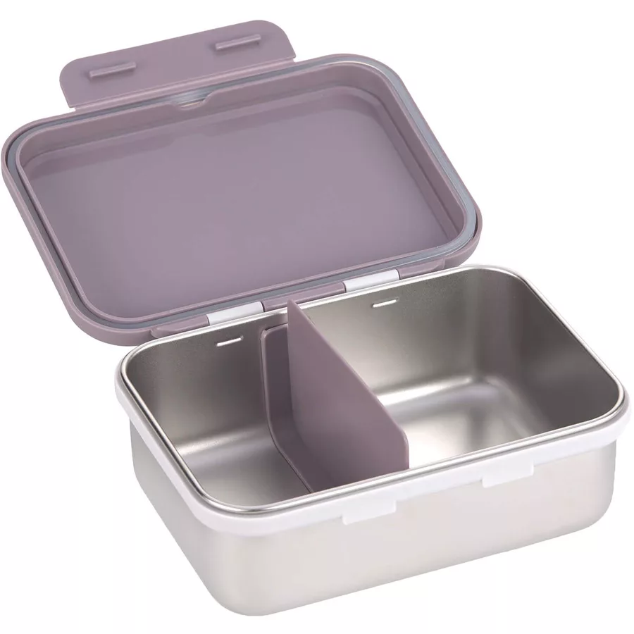 Lässig Edelstahl Lunchset lila