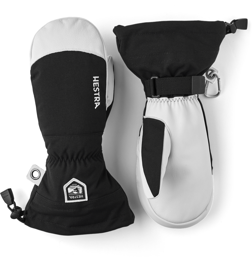 Hestra Army Leather Heli Ski Mitt Black