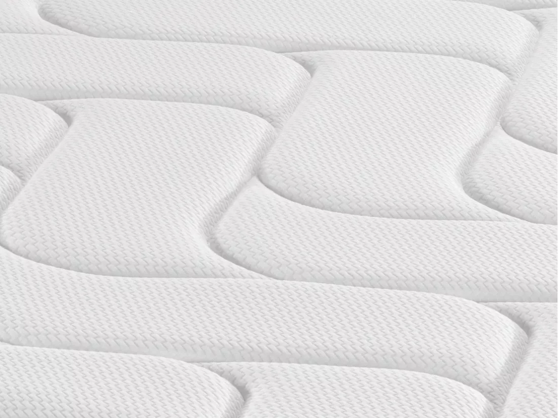 Matelas 140 x 190 cm hybride anti-feu ressorts ensachés 5 zones et mémoire de forme ép.25cm - VERNA de YSMÉE HÔTEL