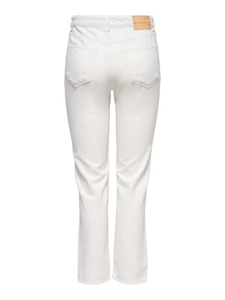 ONLY  Ripped High-Waist Jeans