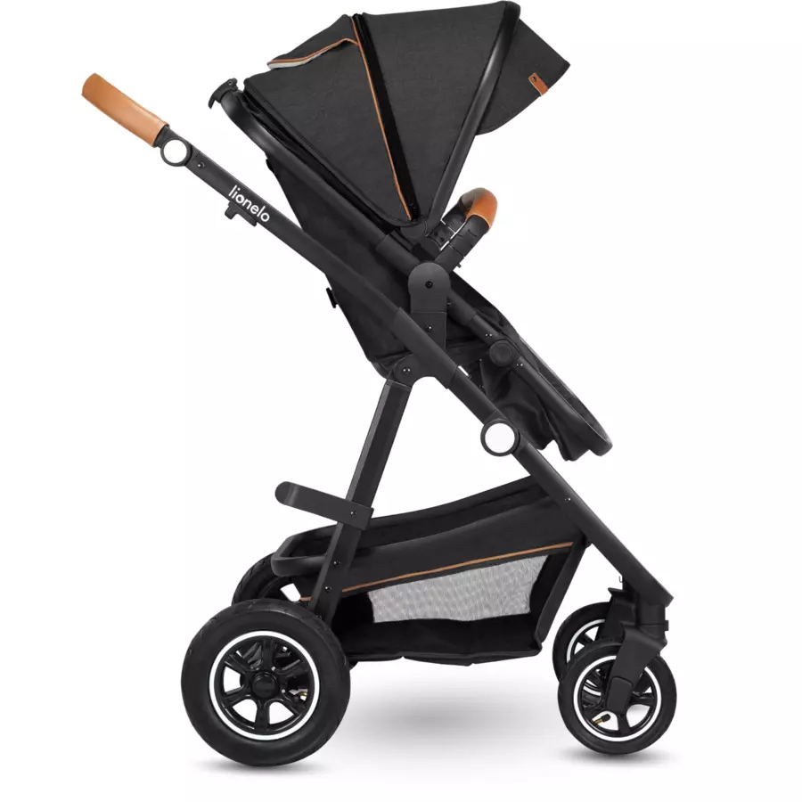 lionelo Kombikinderwagen Amber 2-in-1 Grey Graphite