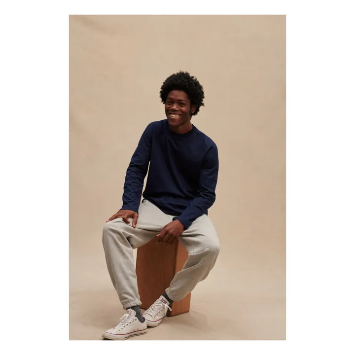Le Minor T-shirt Manches Longues Vic | Bleu marine