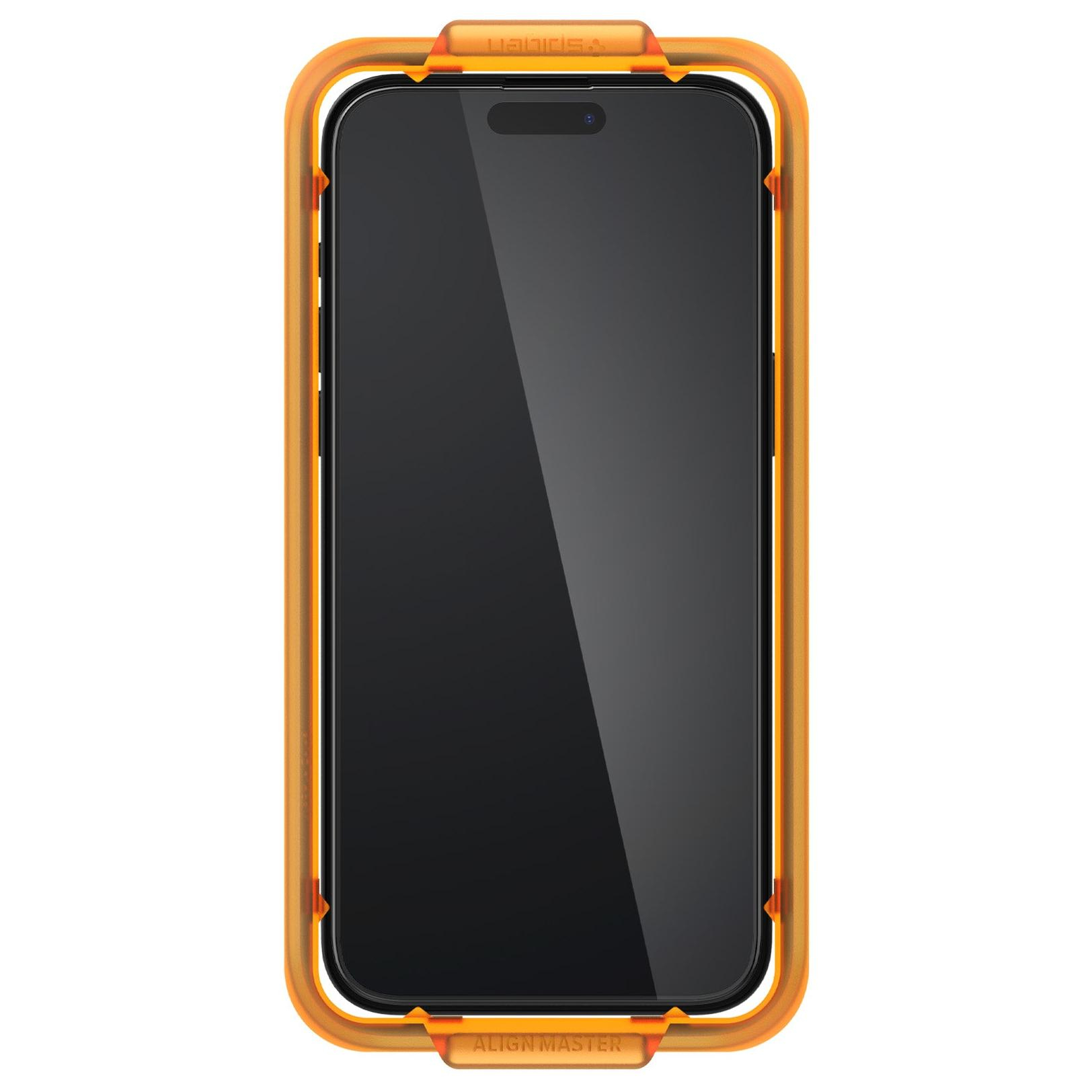 (2er Set) iPhone 15 Pro AlignMaster Glas Tr Panzer Glas Case Friendly   Montagerahmen (AGL06895)