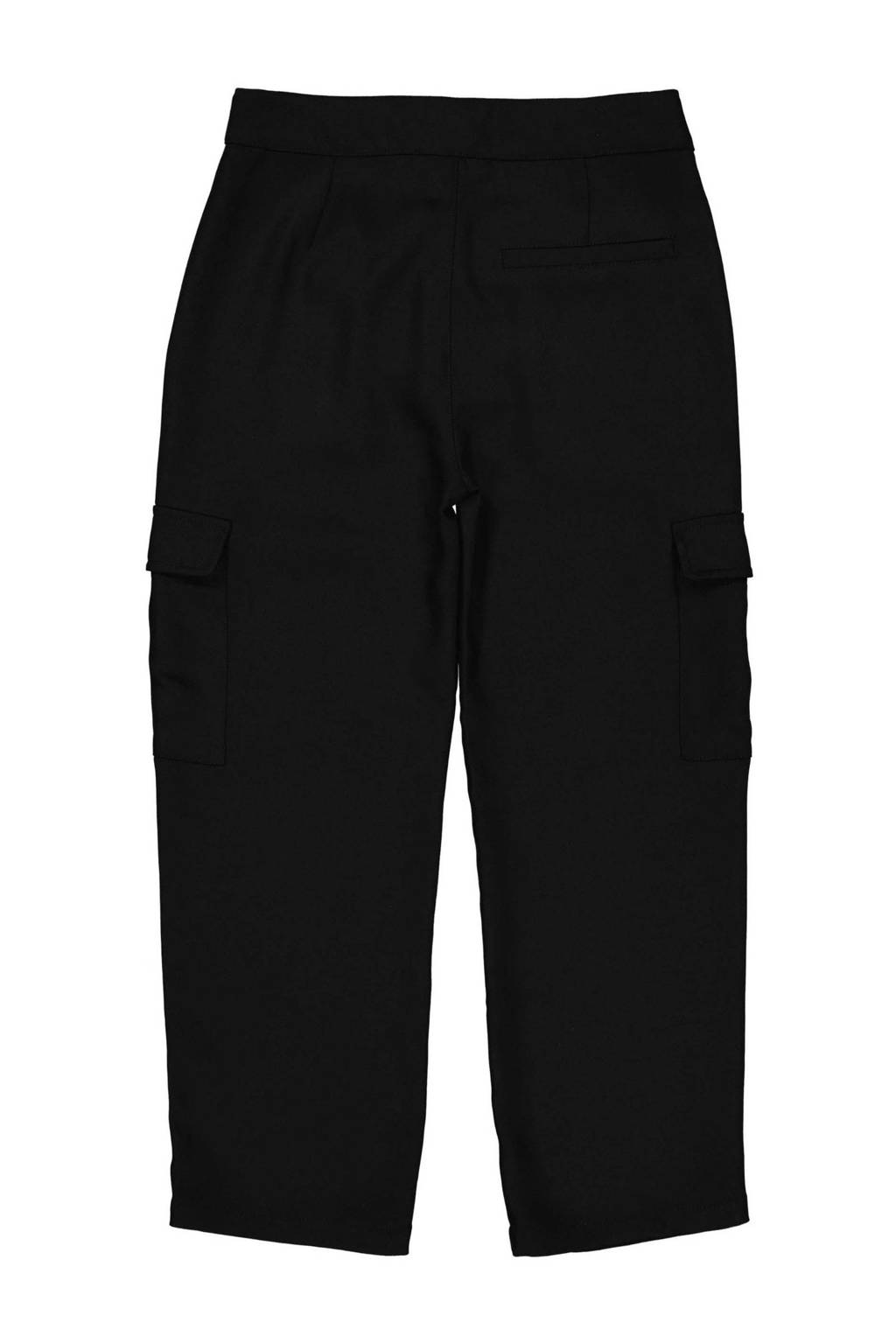 LEVV straight fit cargobroek FOSKE zwart