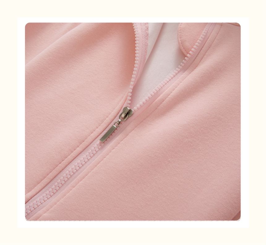 Fanoy - Effen hoodie met rits