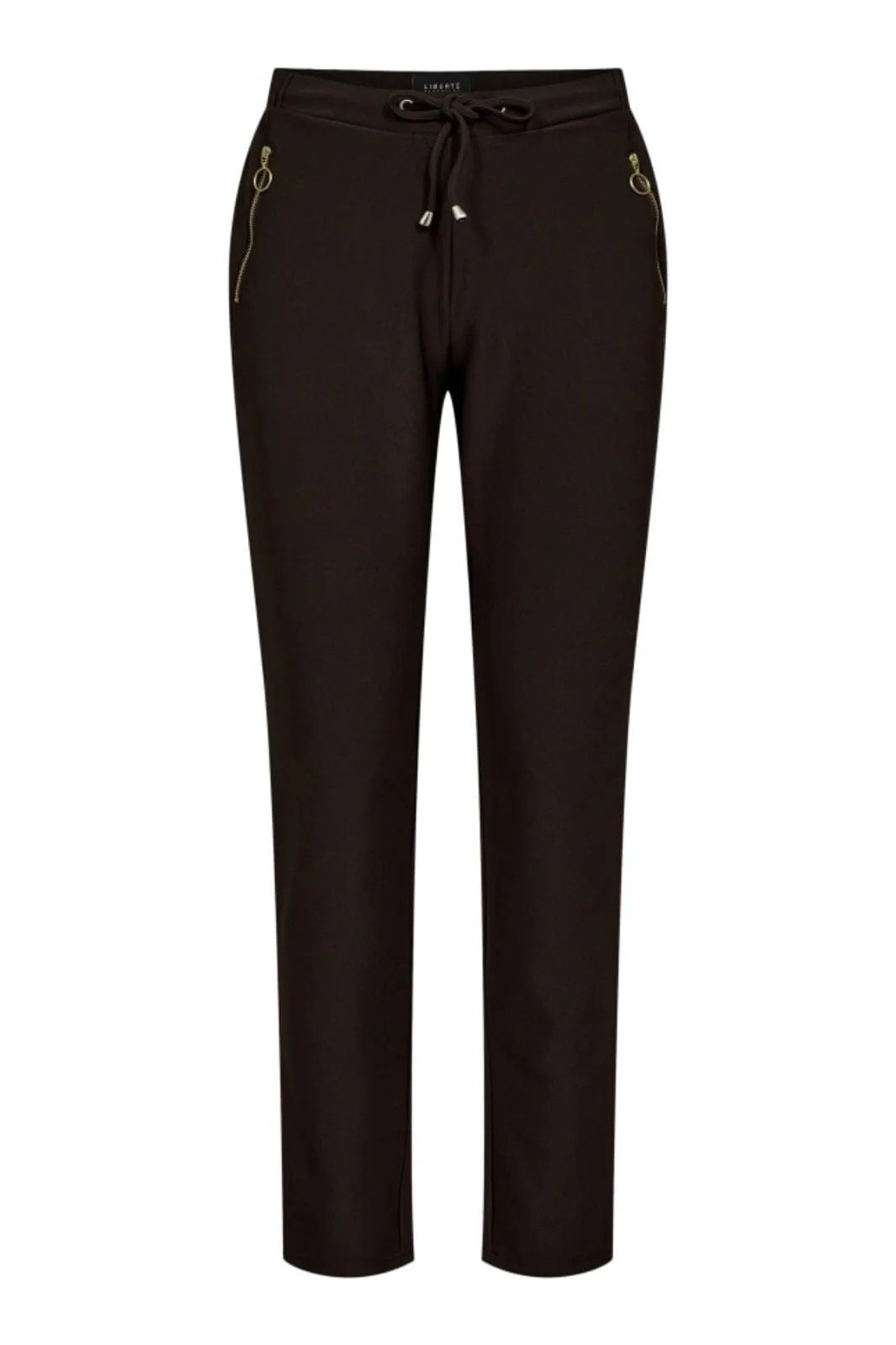 Liberte Henne-Zip-Pants coffee bean
