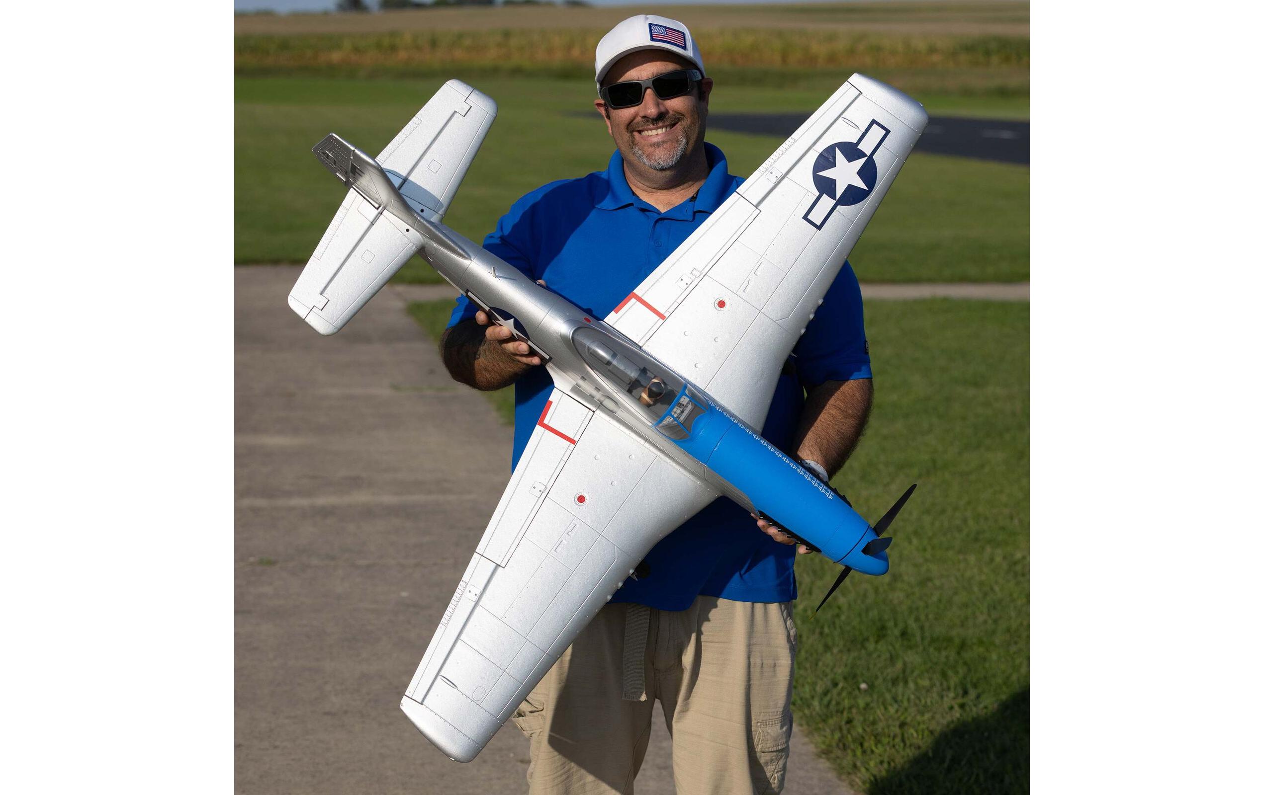 Warbird P-51D Mustang 1200 mm BNF Basic<br>Mustang «Cripes A’Mighty 3rd» Scale Warbird mit Spektrum Komponenten
