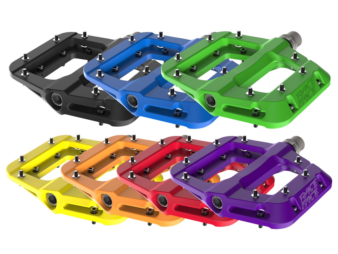 RaceFace Chester Flats i Nylon med Pegs - Rød