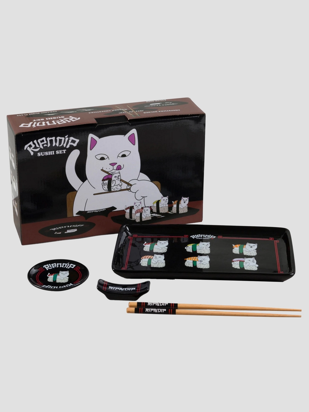 RIPNDIP Lord Nermal Sushi Set black