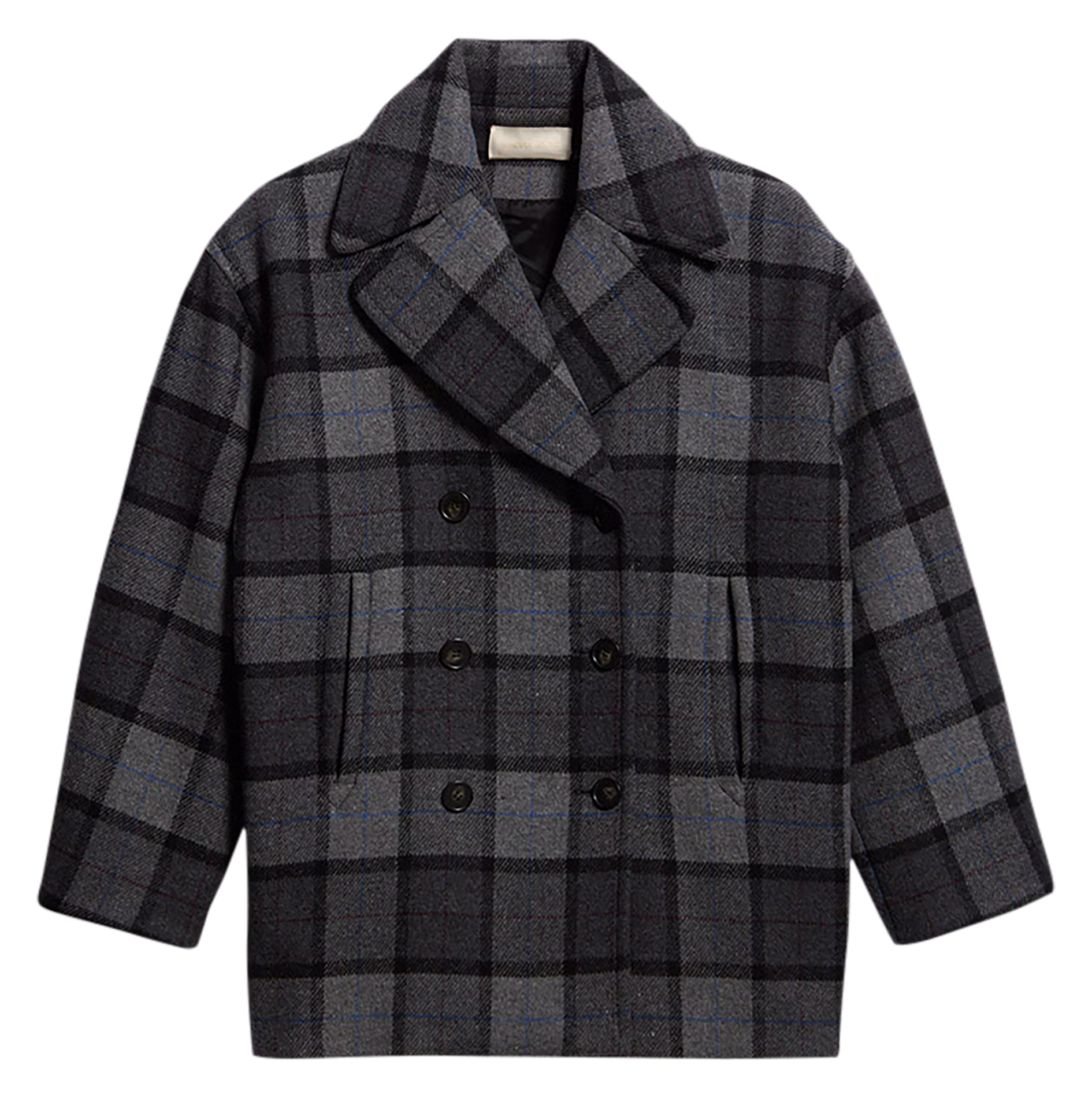 BERLIN - Veste col tailleur à carreaux | Gris